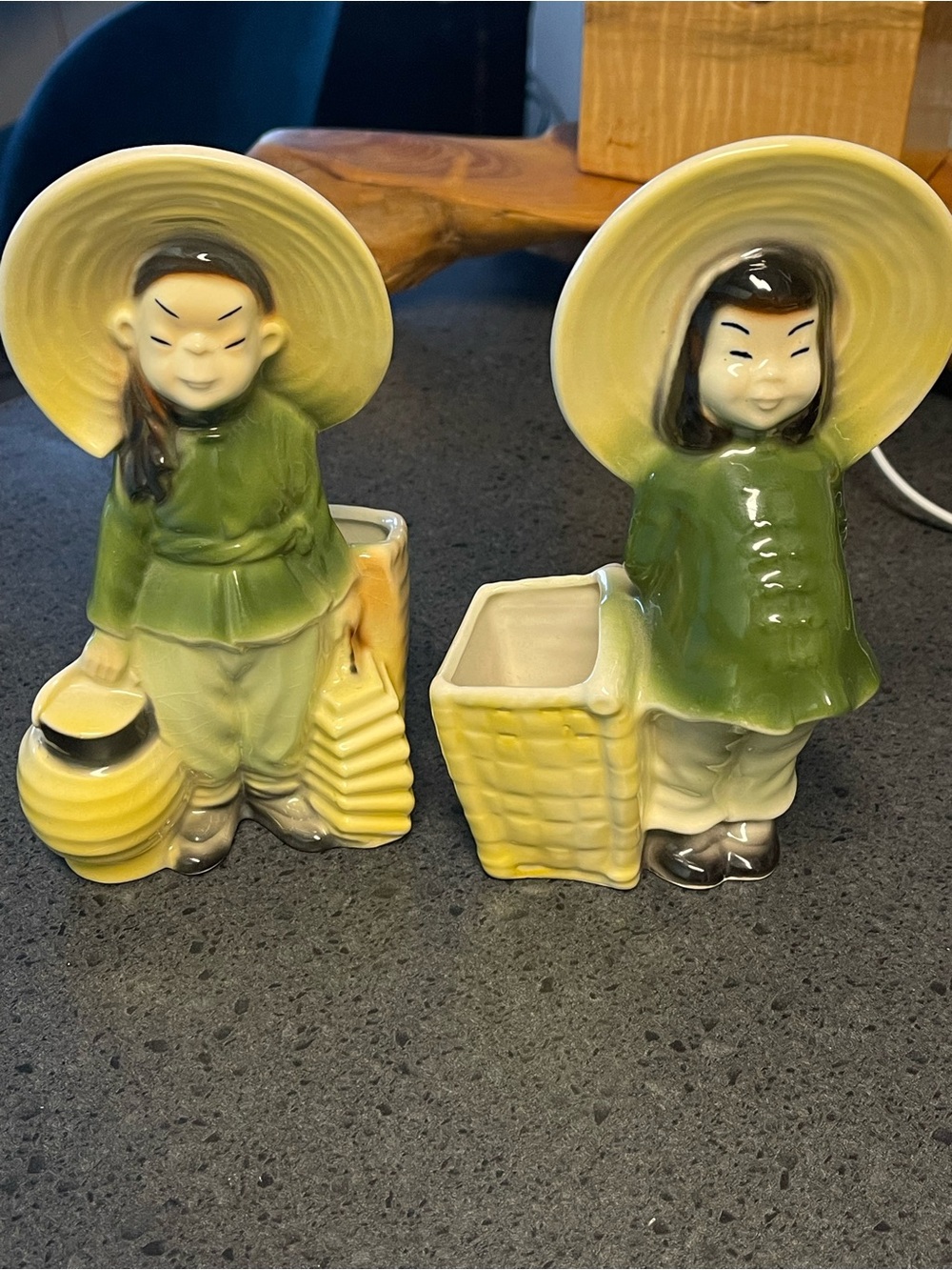 Planters – Matching Pair – Mid-Century Ceramic